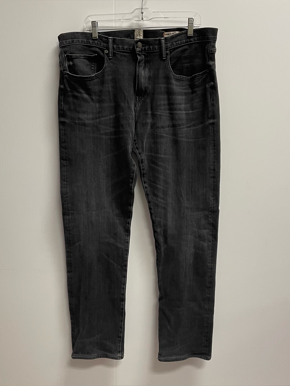 HIROSHI KATO BLACK DENIM MENS THE PEN SLIM RILO JEANS SZ 38